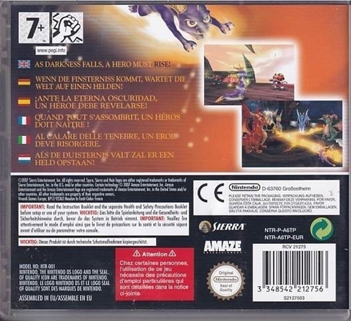 The Legend of Spyro - The Eternal Night - Nintendo DS (B Grade) (Genbrug)